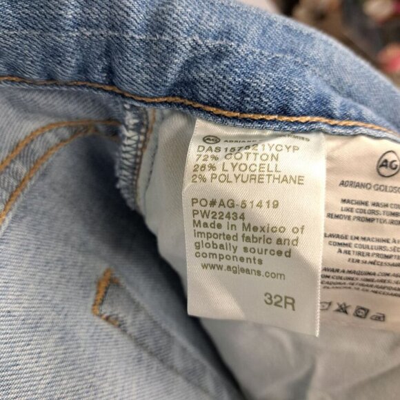 AG Adriano Goldschmied Ex-Boyfriend Slim Slouchy Slim Denim Sz.32 - Picture 10 of 10